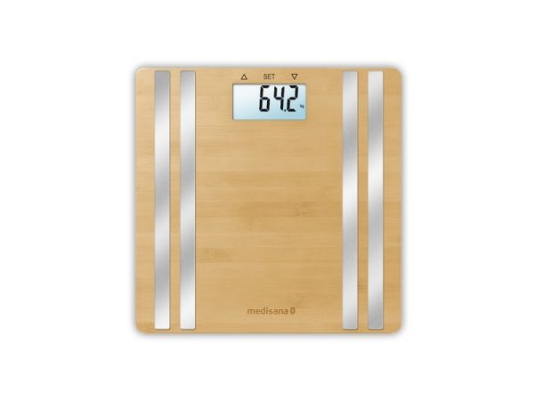 Medisana Bs 550, Elektronisk Personlig Vægt, 180 Kg, 100 G, Træ, Kg, Lb, St, Firkant