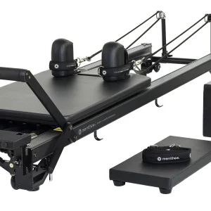 Merrithew SPX Max Reformer With Vertical Stand And High Precision Gearbar Bundle (Jet Black)