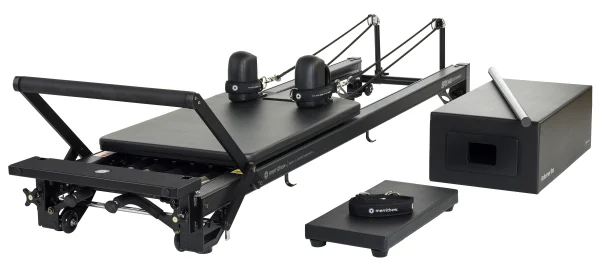 Merrithew SPX Max Reformer With Vertical Stand And High Precision Gearbar Bundle (Jet Black)