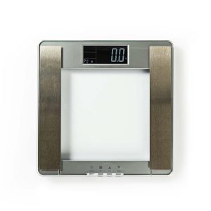 Nedis Pesc120dct, Elektronisk Personlig Vægt, 180 Kg, 100 G, Sølv, Glas, Lcd