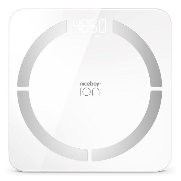 Niceboy ION Smart Scale - Bluetooth / Wifi Kropsanalyse Badevægt - Hvid