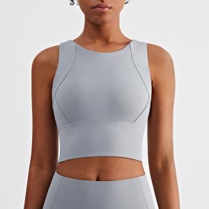 Nordic-wellness Crop Top - Cool Grey - Xl