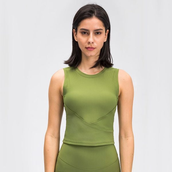 Nordic-wellness Cropped Tank Top - Forrest Green - M