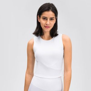 Nordic-wellness Cropped Tank Top - White - M