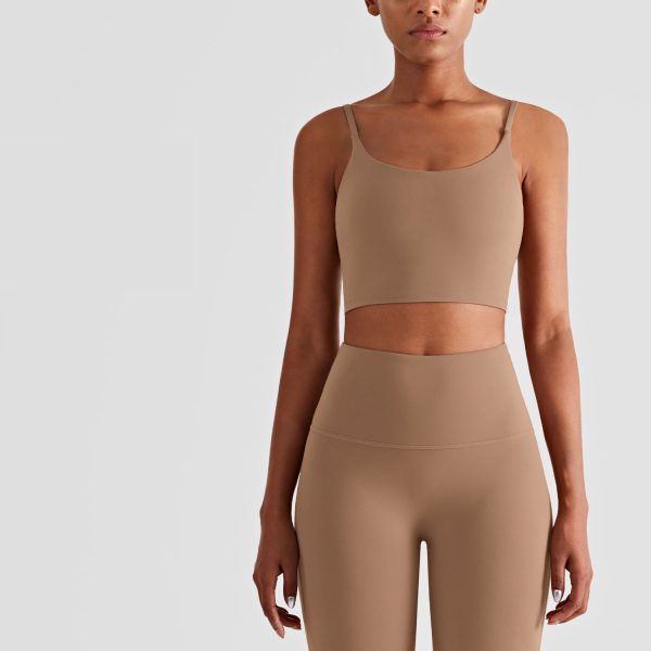 Nordic-wellness Cropped Top & Leggings - Mocha - M