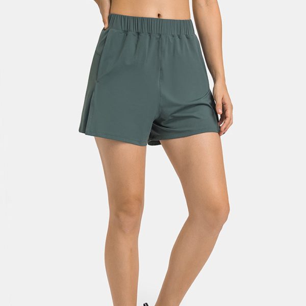 Nordic-wellness Loose Fit Shorts - Dusty Green - L