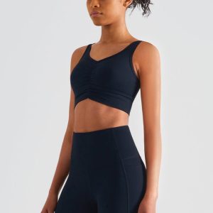 Nordic-wellness Scrunch Sports-BH - Midnight Black - L