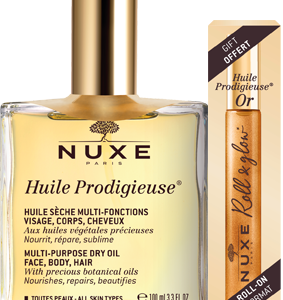 Nuxe Huile Prodigiuese Dry Oil + Roll-on "Gold", 100ml+8ml.