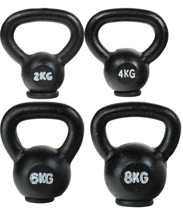 Odin Kettlebell Støbejern PAKKETILBUD (2, 4, 6, 8kg)