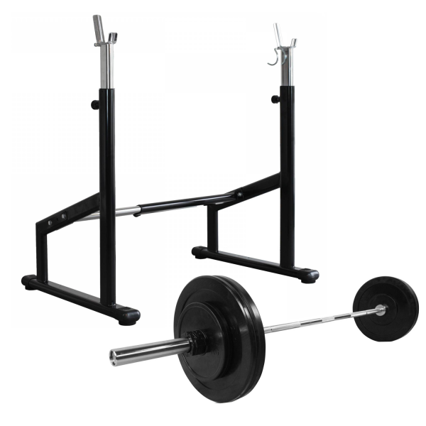 Odin Semi Pro Squat Rack + Vægte & Vægtstang (50kg)