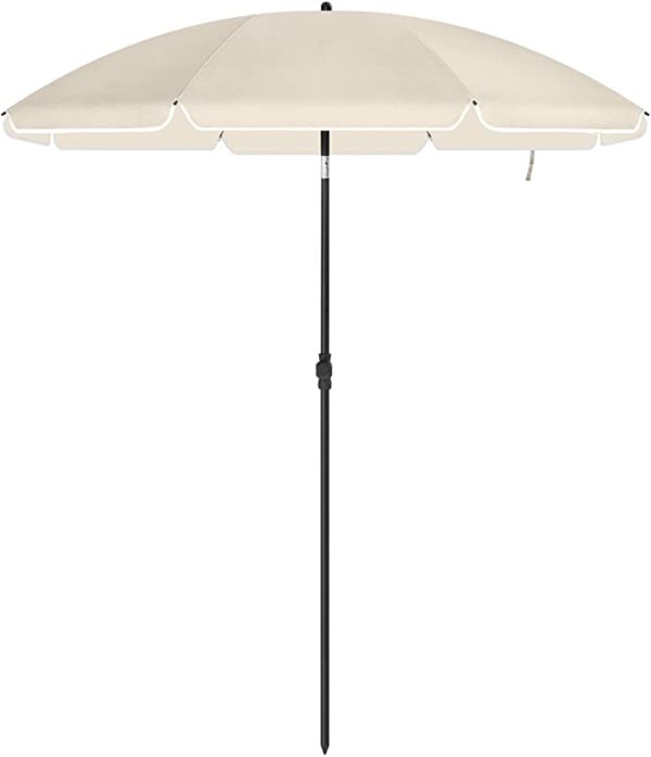 Parasol til haven / stranden, beige