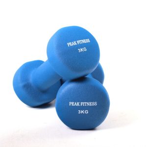 Peak Fitness - 2 x Håndvægt - Neopren - 3 kg