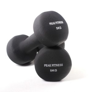 Peak Fitness - 2 x Håndvægt - Neopren - 5 kg