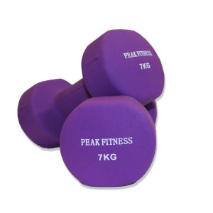 Peak Fitness - 2 x Håndvægt - Neopren - 7 kg