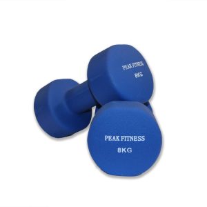 Peak Fitness - 2 x Håndvægt - Neopren - 8 kg