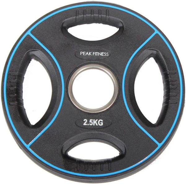 Peak Fitness - 2. 50 mm vægtskive Poly Urethane - 50 kg