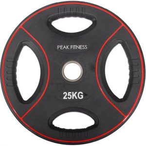 Peak Fitness - 50 mm vægtskive Poly Urethane - 25 kg