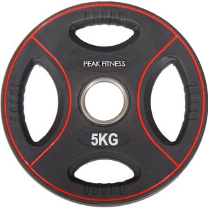 Peak Fitness - 50 mm vægtskive Poly Urethane - 5 kg