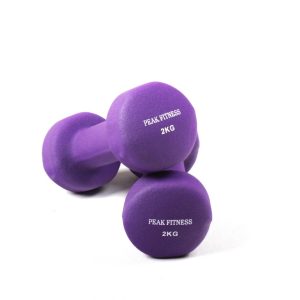 Peak Fitness - Håndvægt - Neopren - 2 x 2 kg