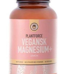 Plantforce Vegansk Magnesium + Lemon, 160g.