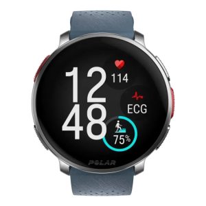 Polar Vantage V3 - Aluminum - Sportsur Med Bånd - Silikone - Display 1.39" - 32 Gb - Bluetooth - 57 G - Himmelblå