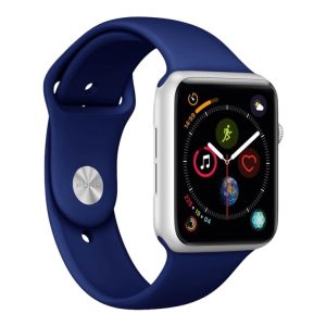 Puro Icon - Urrem For Smart Watch - S/M Og M/L Størrelse - Mørkeblå - For Apple Watch (42 Mm, 44 Mm)