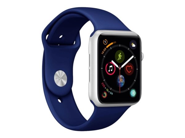 Puro Icon - Urrem For Smart Watch - S/M Og M/L Størrelse - Mørkeblå - For Apple Watch (42 Mm, 44 Mm)