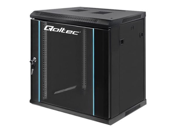 Qoltec - Rack Kabinet - Sort - 12U - 19"