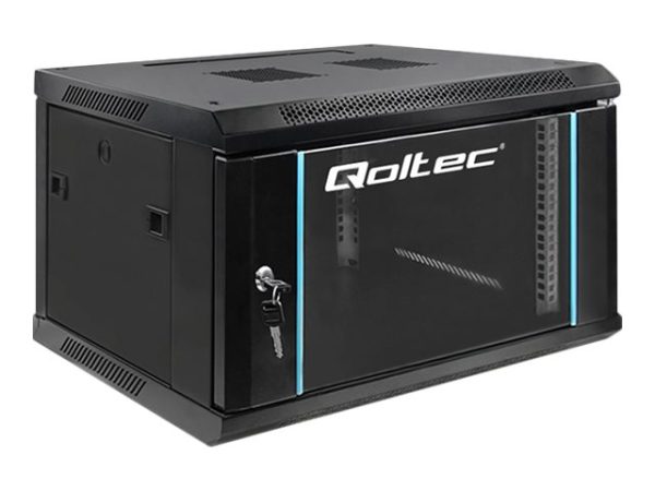 Qoltec - Rack Kabinet - Sort - 6U - 19"