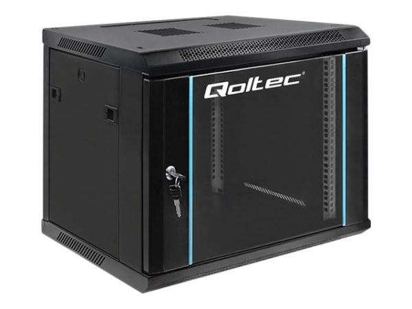 Qoltec - Rack Kabinet - Sort - 9U - 19"