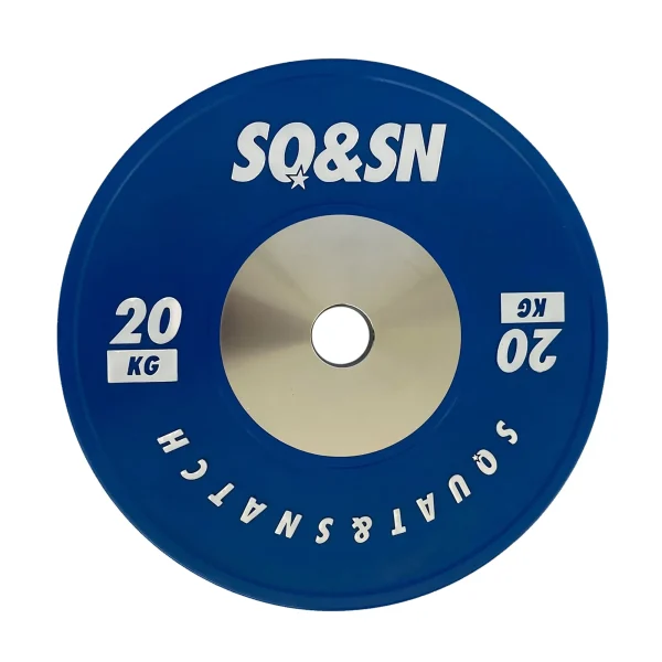 SQ&SN Competition Bumper Plate 20 kg Blue