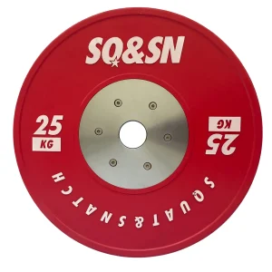 SQ&SN Competition Bumper Plate 25 kg Red