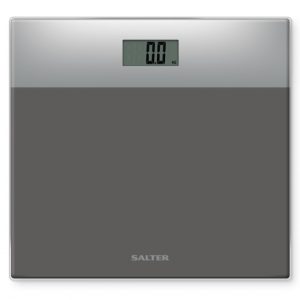 Salter 9206 Svsv3r, Elektronisk Personlig Vægt, 180 Kg, 100 G, Kg,Lb,St, Rektandel, Grå, Sølv