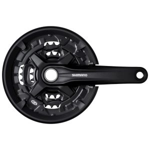 Shimano FC-MT210-3 - Kranksæt til 3 x 9 gear - 44/32/22 tands - 170mm - Med chain guard