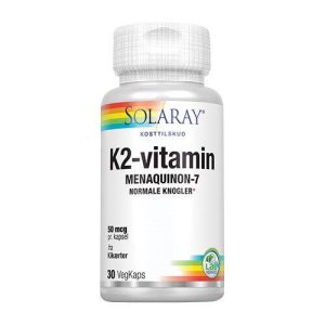 Solaray K2-vitamin 50 mcg, 30kap.