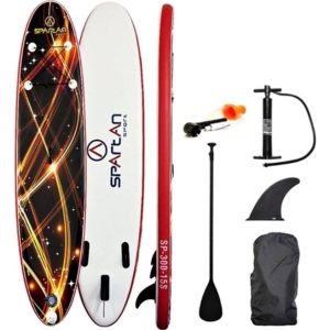 Spartan Paddleboard Sup Inflatable Board With Paddle And Accessories Spartan Sup 10' Brown-Red