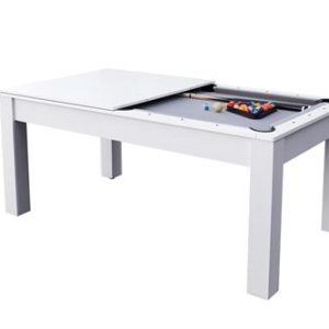 Stanlord Poolbord/bordtennisbord White 6 fods Sanremo Dinning