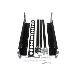 StarTech.com 3U Universal Server Rack Rails - TAA Compliant Fixed Mounting Rails - 19" Adjustable Depth Rack Mount Rails (UNIRAILS3U) rack rail - 3U