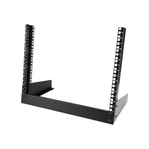 StarTech.com 8U Desktop Rack - 19 in. 2-Post Open Frame Rack - rack - 8U