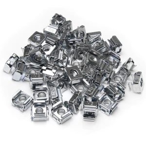 StarTech.com CABCAGENUTS (50-Pack) M5 Cage Nuts for Server Rack Cabinets