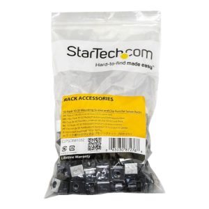 Startech.Com 10-32 Server Rack Screws - 50 Pack - Network Rack Screws And Clip Nuts For Rack Mount Server Cabinet Or Enclosure (Clpscrw1032) - Skruer