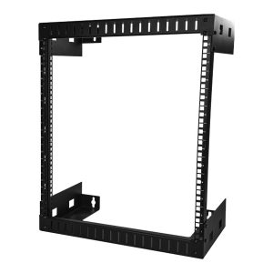 Startech.Com 12U 19" Wall Mount Network Rack - 12" Deep 2 Post Open Frame Server Room Rack For Data/Av/It/Computer Equipment/Patch Panel With Cage Nu