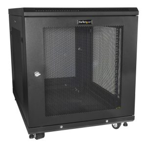 Startech.Com 12U Server Rack Cabinet, 4-Post Adjustable Depth (2" To 30")Network Equipment Rack Enclosure W/Casters/Cable Management/Shelf/Locking, D