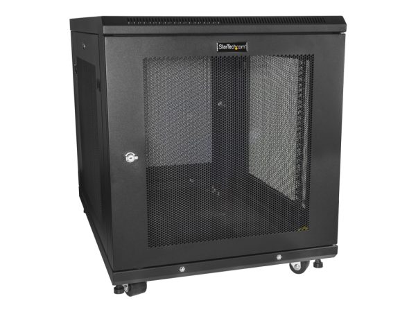 Startech.Com 12U Server Rack Cabinet, 4-Post Adjustable Depth (2" To 30")Network Equipment Rack Enclosure W/Casters/Cable Management/Shelf/Locking, D