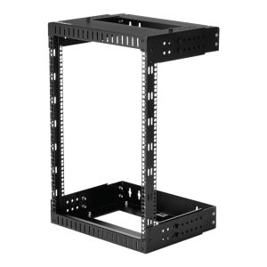 Startech.Com 15U 19" Wall Mount Network Rack, Adjustable Depth 12-20" 2 Post Open Frame Server Room Rack For Av/Data/ It Communication/Computer Equip