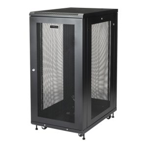 Startech.Com 24U Server Rack Cabinet, 4-Post Adjustable Depth (2" To 30") Network Equipment Rack Enclosure W/Casters/Cable Management/Shelf/Locking D