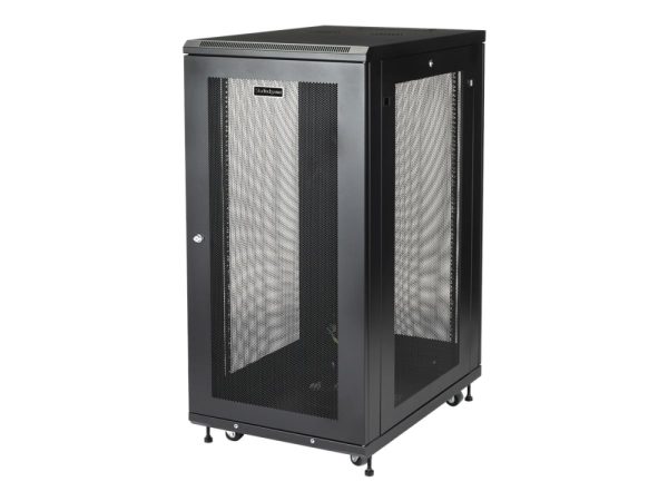 Startech.Com 24U Server Rack Cabinet, 4-Post Adjustable Depth (2" To 30") Network Equipment Rack Enclosure W/Casters/Cable Management/Shelf/Locking D