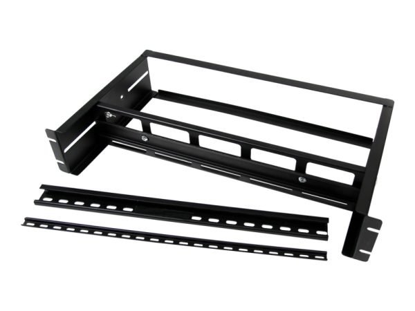 Startech.Com 2U Din Rail Kit For Standard 19" Rack - Adjustable Depth Rackmount Din Rail With Top Hat, Mini, G Rails (Adjdinkit) - Kit Til Rack Med S