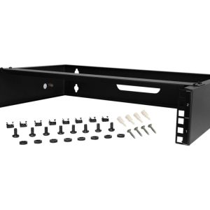 Startech.Com 2U Wall Mount Rack, 19" Wall Mount Network Rack, 14 Inch Deep (Low Profile), Wall Mounting Patch Panel Bracket For Network Switches, It