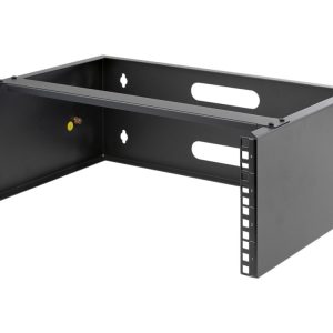 Startech.Com 4U Wall Mount Rack, 19" Wall Mount Network Rack, 13.78 Inch Deep (Low Profile), Wall Mounting Patch Panel Bracket For Network Switches,